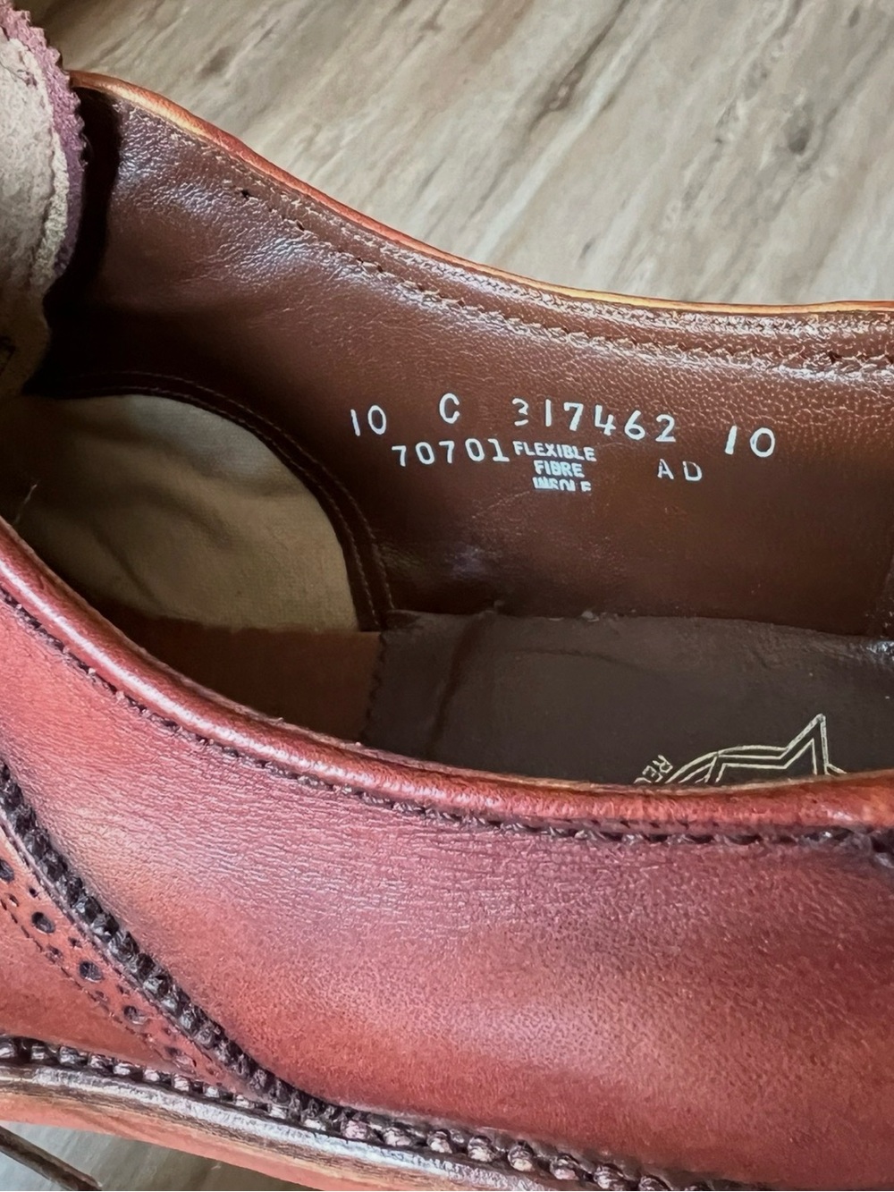 Vintage mid century Florsheim Imperial Men's Leather Oxford in Reddish Brown - Picture 13 of 13